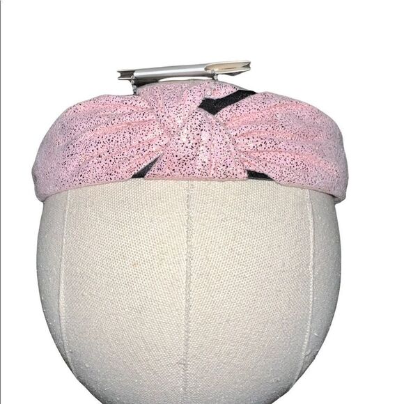 Lulla Collection by Bindaya Pink with Gold Foil Knotted Headband One Size New - Picture 1 of 3
